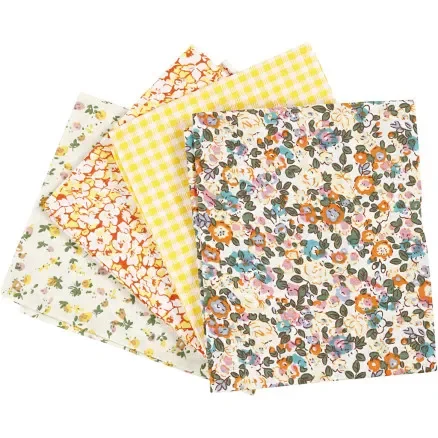 Utförsäljning Patchworktyg, stl. 45x55 cm, 100 g, gul, 4 st./ 1 bunt