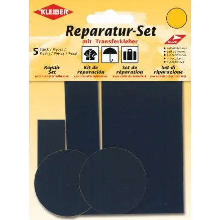 Beställ nu Kleiber Självhäftande reparationssats Polyamid Marinblå Ass. Assorterade storlekar