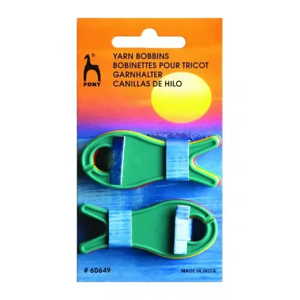 Rabatt Pony Garnspolar Små fiskar Ass. färger 6,2x2,5cm – 10 st.