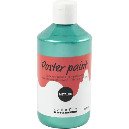 Temperafärg Metallic, grön, 300 ml/ 1 förp. Begränsat antal