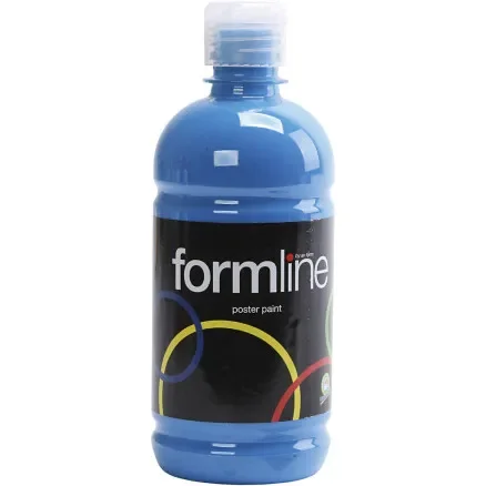 Billig Temperafärg Matt, primärblå, 500 ml/ 1 flaska