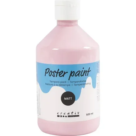 Beställ nu Temperafärg Matt, rosa, 500 ml/ 1 flaska