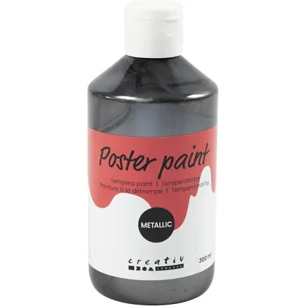 Trygg betalning Temperafärg Metallic, svart, 300 ml/ 1 förp.