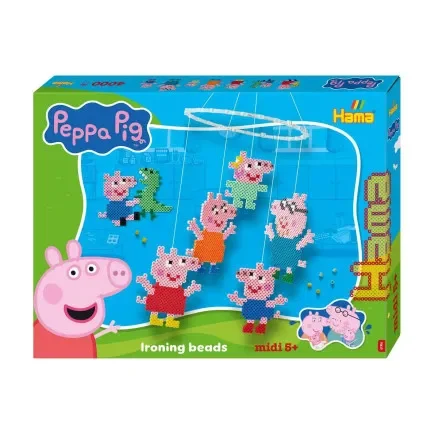 Endast idag Hama Midi Presentask Gurli Pig Familj + Lillasyster