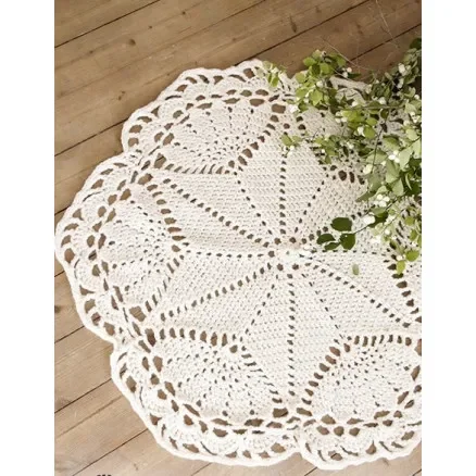 Sparkle & Shine by Drops Design – Bordsduk och julgransfilt Virkmönster 52 cm och 92 cm Kampanj