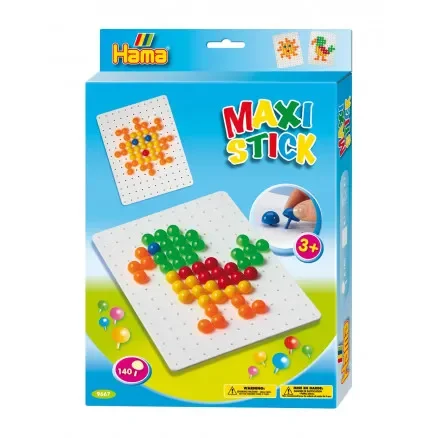 Hama Maxi Maxi Stick Hängask 9667 med 140 Maxi Sticks & fyrkantig hålplatta Fynd