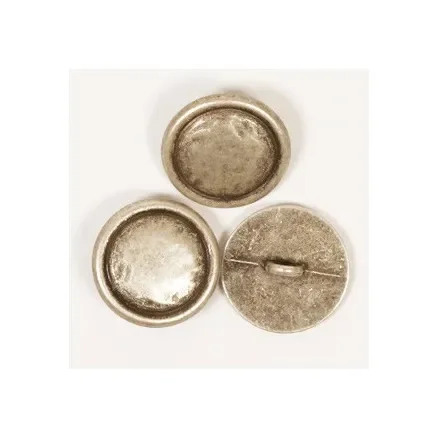 Snabb frakt Drops Metall Silverknapp 20mm 529 – 1 st.