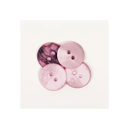Drops Knapp Rund Rosa 15mm 622 – 1 st. Reapris