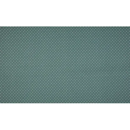 Minimals Bomullspoplin Tyg Print 423 Small Dot Dusty Green 145cm – 50cm Köp online