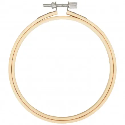 Infinity Hearts Broderiring Bambu Natur 13cm risnedsättning