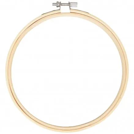 Begränsat erbjudande Infinity Hearts Broderiring Bambu Natur 15cm