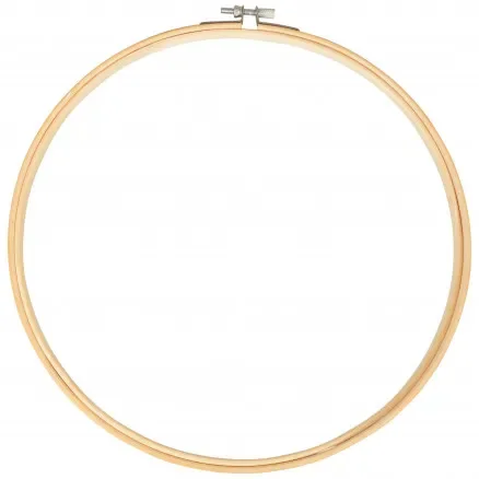 Infinity Hearts Broderiring Bambu Natur 26cm risnedsättning