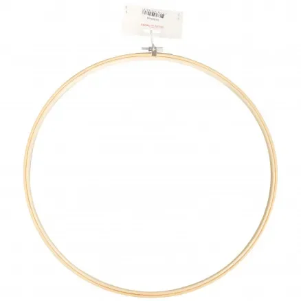 Begränsat antal Infinity Hearts Broderiring Bambu Natur 36cm
