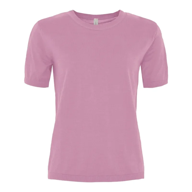 Utförsäljning Skovhuus Kvinna Stickad T-shirt Mullit Rose XXL