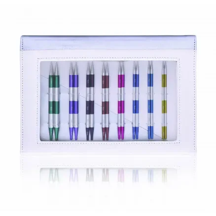 Reapris KnitPro Smartstix Utbytbara Ändstickor Set Aluminium 60.80.100 cm 3,50-8,00mm – 8 Storlekar