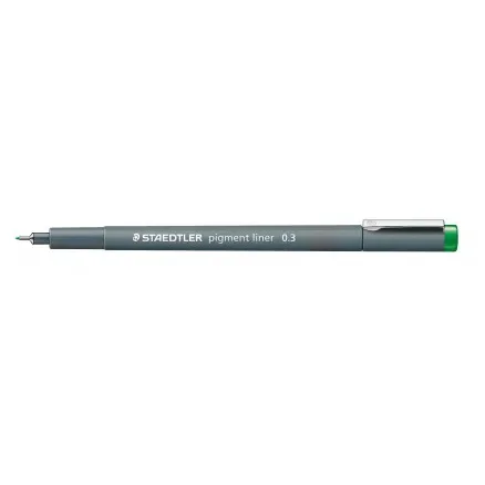 Staedtler Pigment Liner Tuschpenna Grön 0,3mm – 1 st. Erbjudande