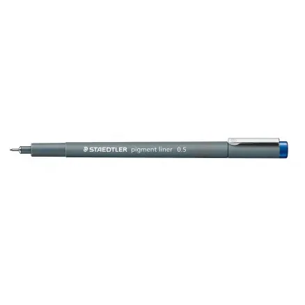 Staedtler Pigment Liner Tuschpenna Blå 0,5mm – 1 st. Beställ nu