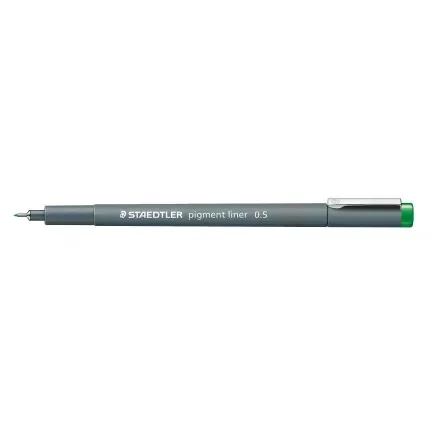 Staedtler Pigment Liner Tuschpenna Grön 0,5mm – 1 st. Erbjudandepris