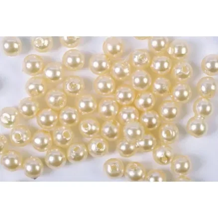 Vaxpärlor 4mm 500g gul Fynd
