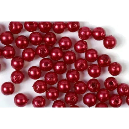 Vaxpärlor 5mm 500g röd Premium