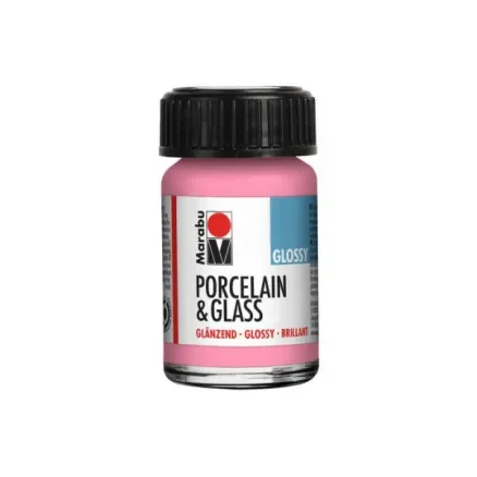 Fri frakt Porcelain & Glass glansig 15ml, rosa (133)