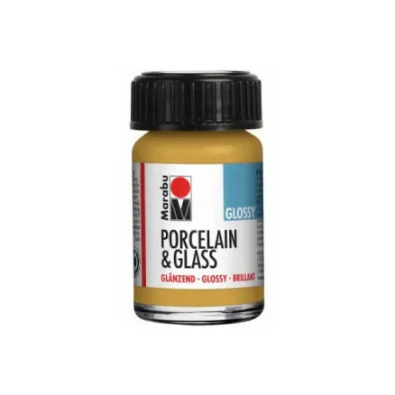 Porcelain & Glass glansig 15ml, metallic-guld (784) Billigare