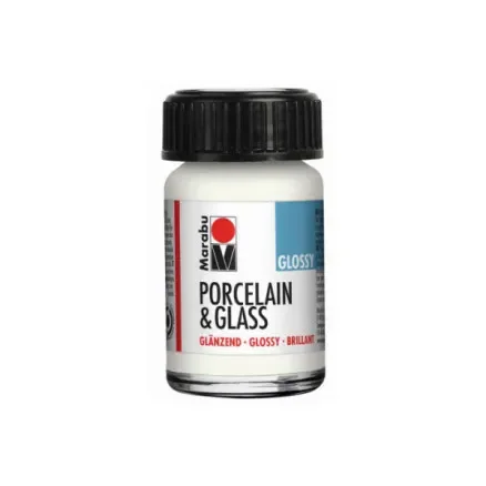 Porslin & Glas glansig 15ml, vit (070) Rabatter