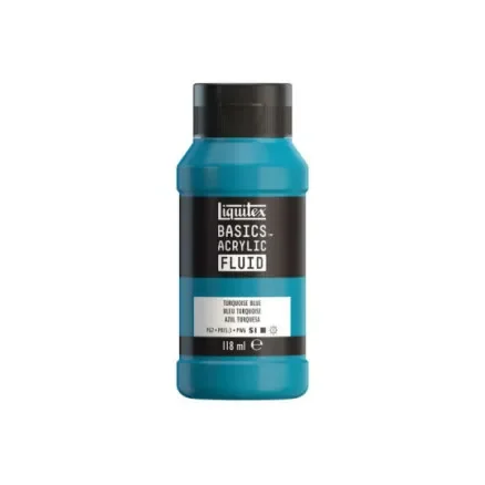 Sänkt pris Basics fluid 118ml turkosblå rad 046