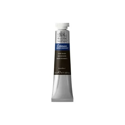 Cotman akvarellfärg 21ml Ivory Black 331 Populär