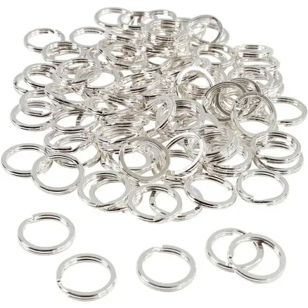 Lägg i varukorgen Delad ring, diam. 15 mm, silverpläterad, 100 st / 1 frp.