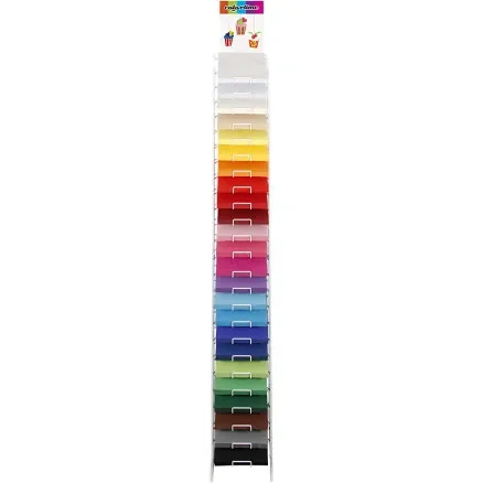 Färgad kartong, A4, ark 210x297 mm, 180 g, Ass. färger, 24x100 ark/1 frp. Lågt pris
