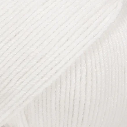 Fri frakt Drops Baby Merino Garn Unicolor 01 Vit