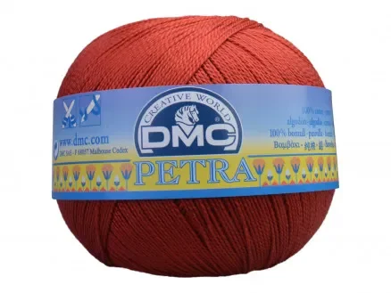 DMC Petra nr. 5 Virkgarn Unicolor 5355 Roströd Endast idag