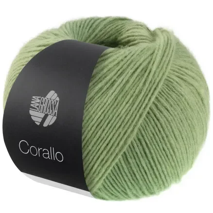 I lager Lana Grossa Corallo Garn 9 Salvia