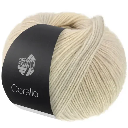 Populär Lana Grossa Corallo Garn 10 Beige