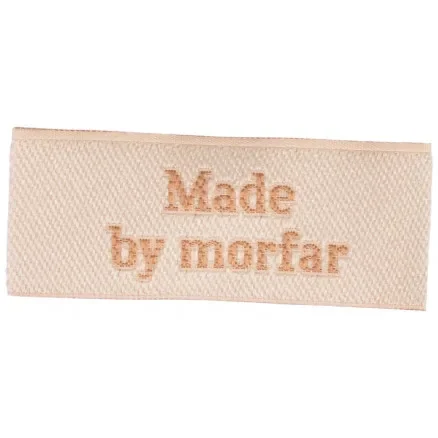 Sänkt pris Label Made by Morfar Sandfärgad – 1 st