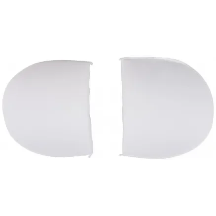 Axelvaddar med skum D-form Vit 15mm 14,5x9,5cm – 2 st. Premium