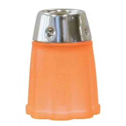 Clover Fingerborg Orange Silikon / Gummi med metall 14,5 mm Snabb frakt