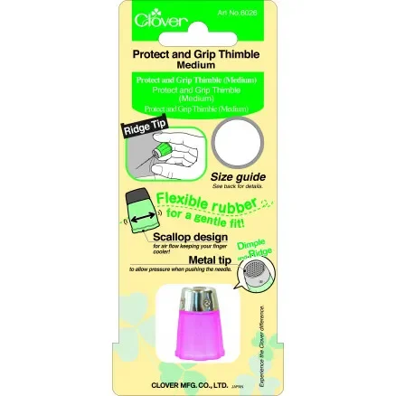 Clover Fingerborg Röd Silikon / Gummi med metall 15,5mm Utförsäljning