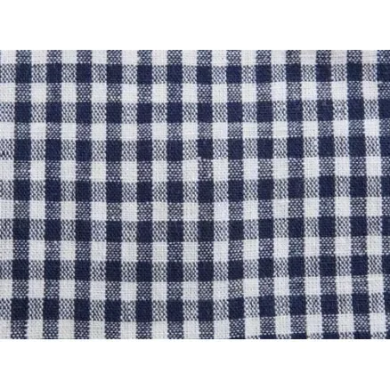 Köksrutor 4x4mm Bomullstyg 614 Navy 140cm – 50cm Rabatt