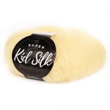 Fri frakt Mayflower Super Kid Silk Garn Unicolor 78 Gul