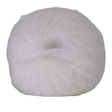 Kampanj Hjertegarn Silk Kid Mohair Garn 1001 Vit