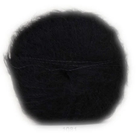 Utförsäljning Hjertegarn Silk Kid Mohair Garn – fv 1081 Svart