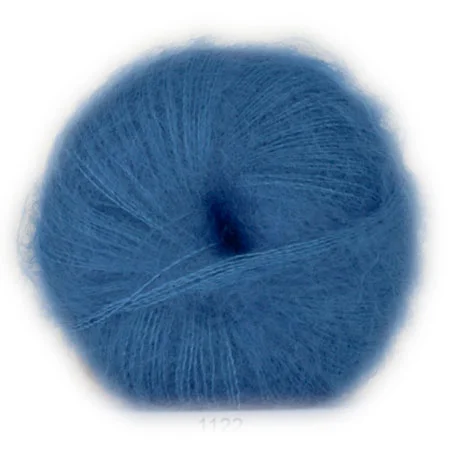 Rabatt Hjertegarn Silk Kid Mohair Garn – fv 1122 Cobolt Blå