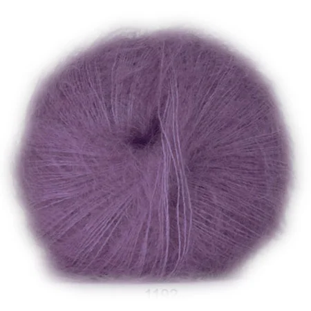 Expressleverans Hjertegarn Silk Kid Mohair Garn – fv 1192 Lilla