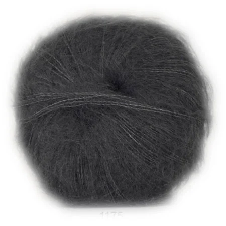 Hjertegarn Silk Kid Mohair Garn – fv 1175 Grå Trygg betalning
