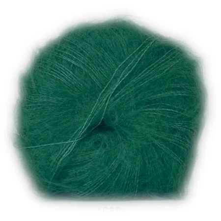 Hjertegarn Silk Kid Mohair Garn – fv 1088 Grön Kampanjpris