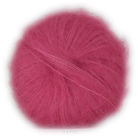 Hjertegarn Silk Kid Mohair Garn – fv 1106 Ljus Pink risnedsättning