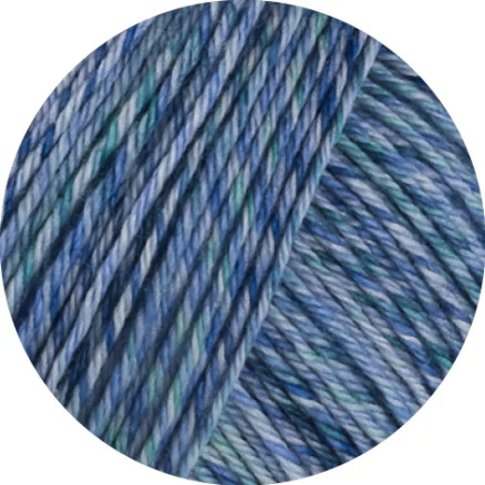 Lana Grossa Vintage Socks Garn 1017 Ljusgrå/jeans/blå-lila/grå-grön melerad Populärt val