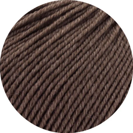 Lana Grossa Cool Wool Melange Garn 435 Coffee Brown Melange Utförsäljning
